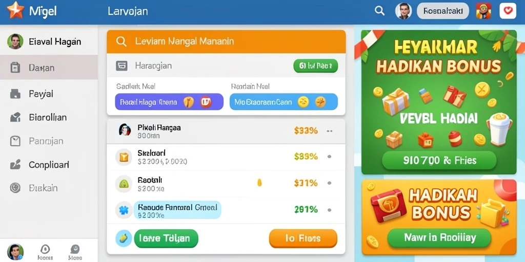 Daftar karakter yang beragam dan unik.