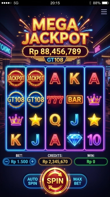 gt108 — menu pengaturan